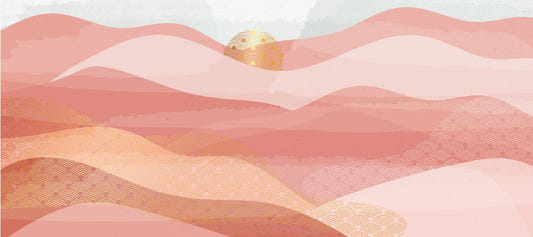 Abstract Pink Mountain Wallpaper