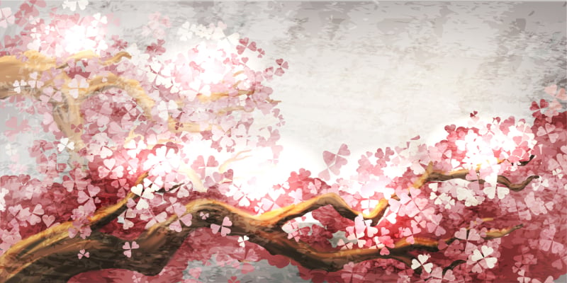 Abstract Floral Hand Drawn Wallpaper Murals