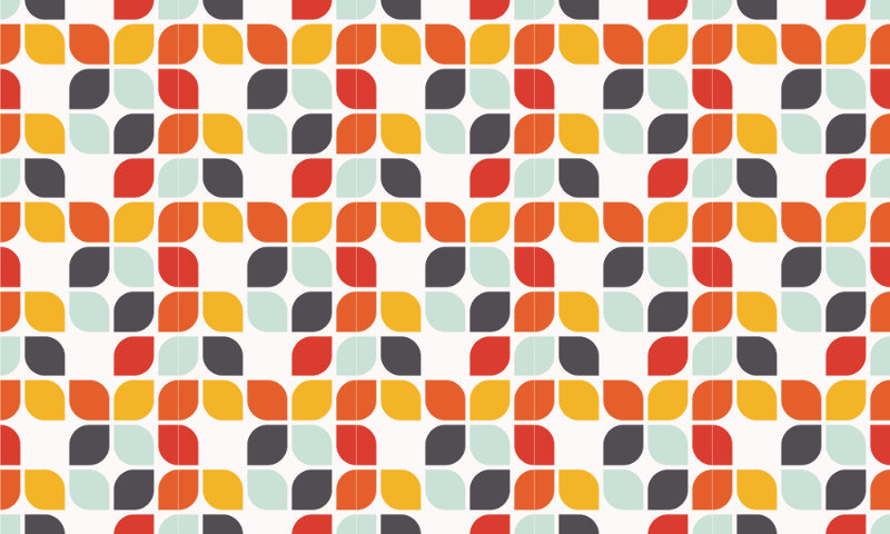 Colorful Geometric Repeat Pattern Wallpaper