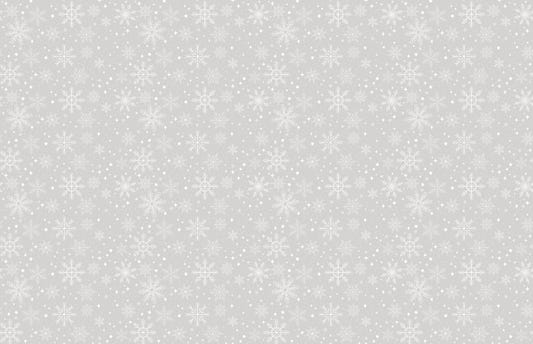 Dazzling Snowflakes Gray Wallpaper