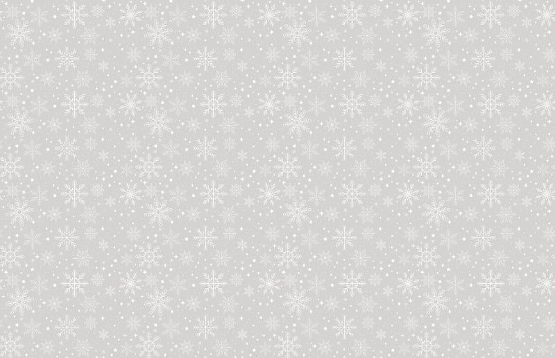 Dazzling Snowflakes Gray Wallpaper