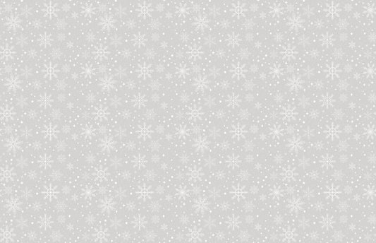 Dazzling Snowflakes Gray Wallpaper