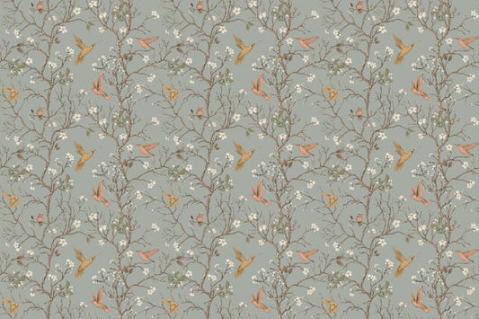 Flowers Bird Vintage Wallpaper for Walls