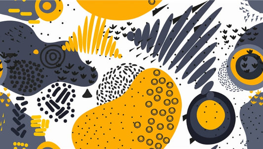 Blue Yellow Abstract Wallpaper Murals