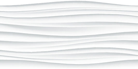 Abstract White Waves Wallpaper Mural