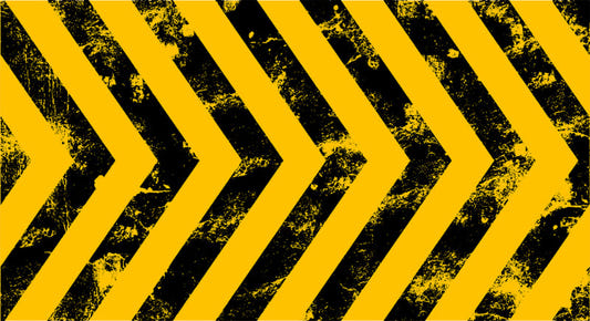 Bold Yellow Black Stripes Wallpaper