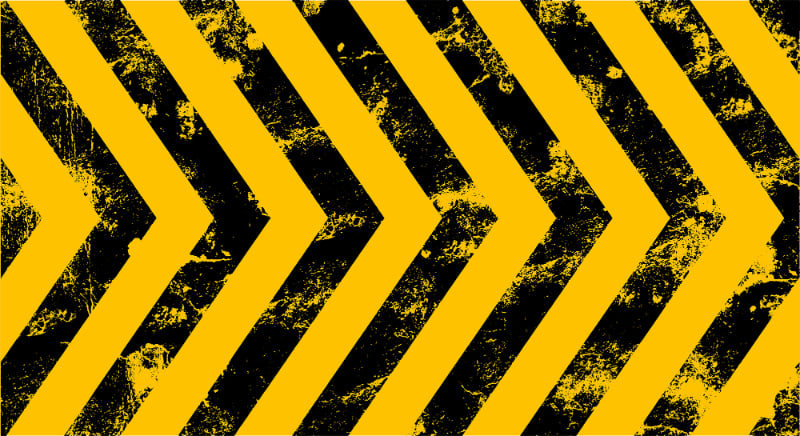 Bold Yellow Black Stripes Wallpaper