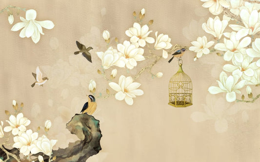 Magnolia Flowers Wallpaper Murals!