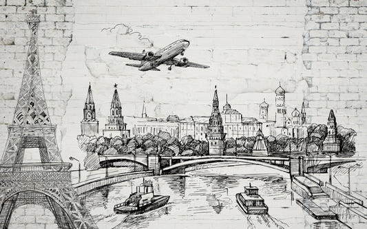 Old Brick World Landmarks Wallpaper