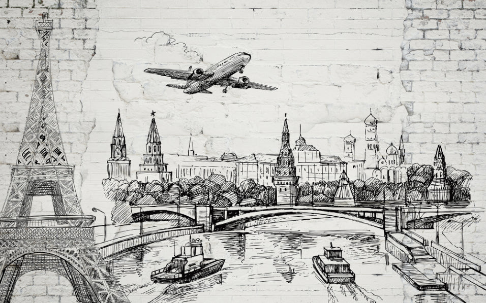 Old Brick World Landmarks Wallpaper