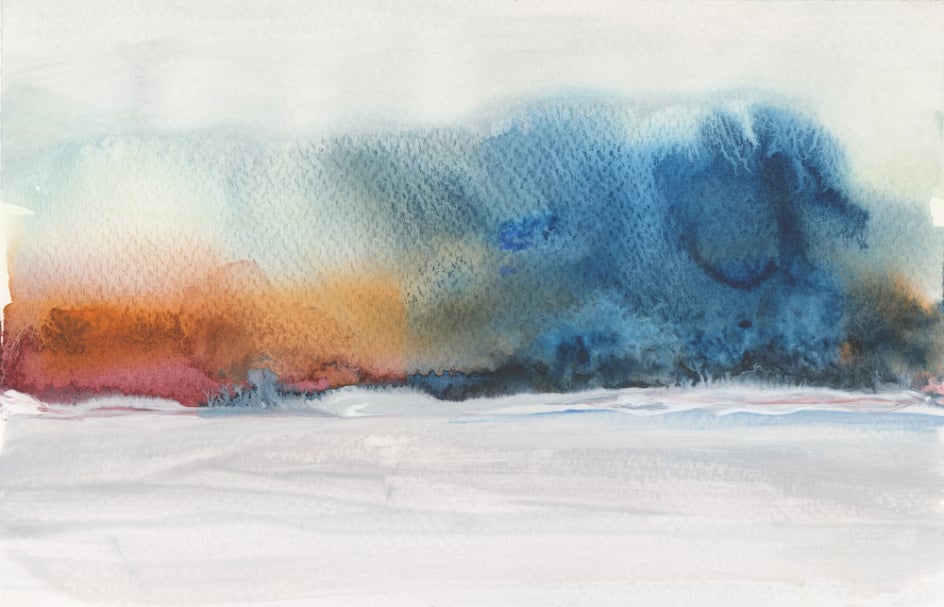 Acrylic Watercolor Flow Painting Murals in your room — zoomed