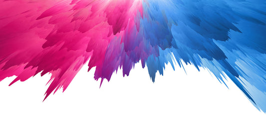 Blue and Pink Color Splash Wallpaper