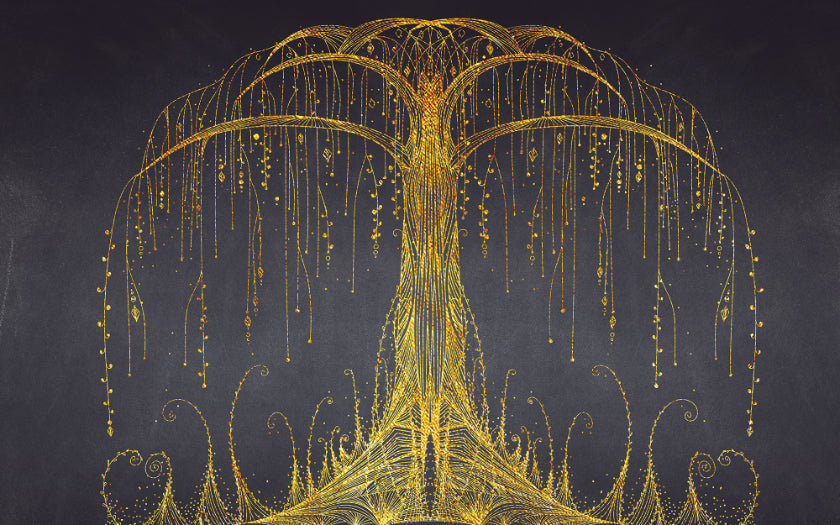 Abstract Ornamental Tree Wall Murals