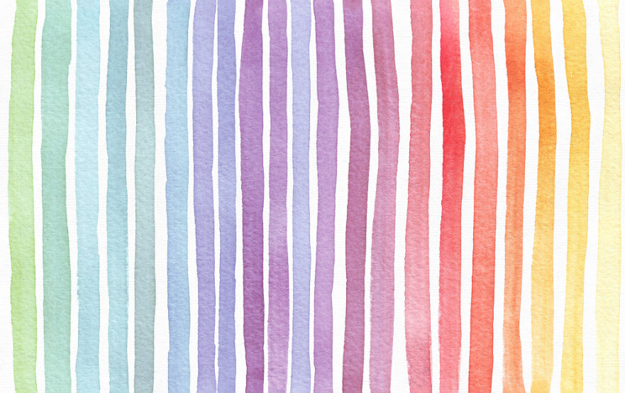Rainbow Striped Wallpaper Murals