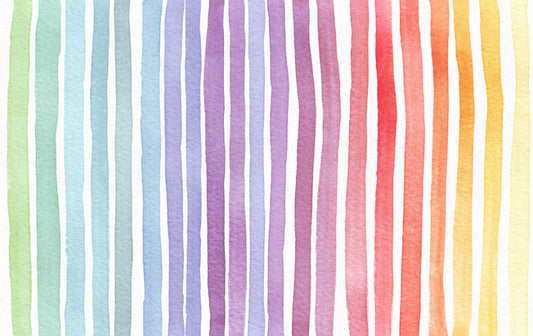 Rainbow Striped Wallpaper Murals
