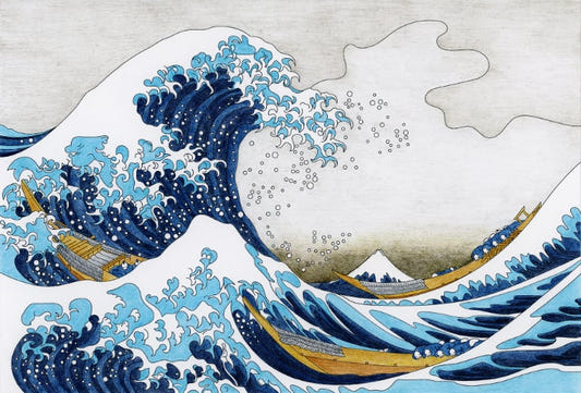 The Great Wave Kanagawa Wallpaper Murals