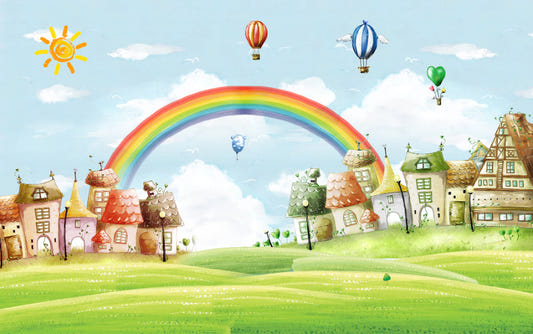Rainbow Balloon Murals