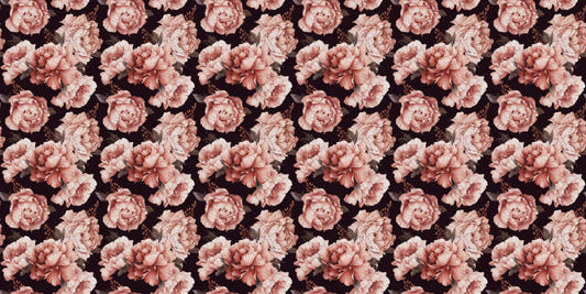 Brown Flower Pattern Wallpaper