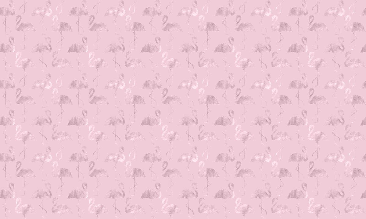 Pink Flamingo Peel Stick Wallpaper in your room — zoomed