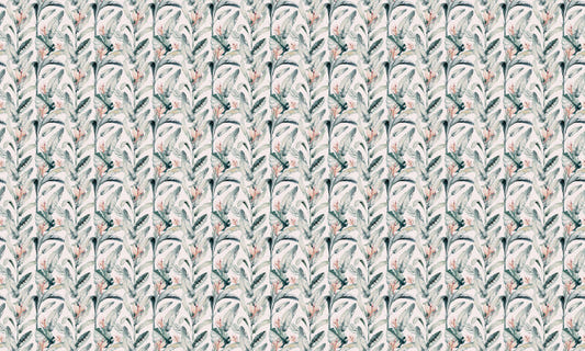 Enchanting White Tropical Palm Wallpaper
