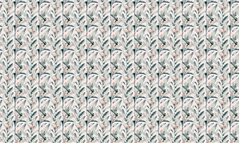 Enchanting White Tropical Palm Wallpaper