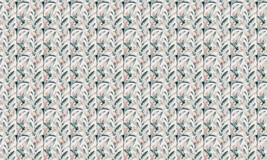 Enchanting White Tropical Palm Wallpaper