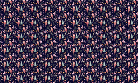 Space Dark Watercolor Christmas Wallpaper