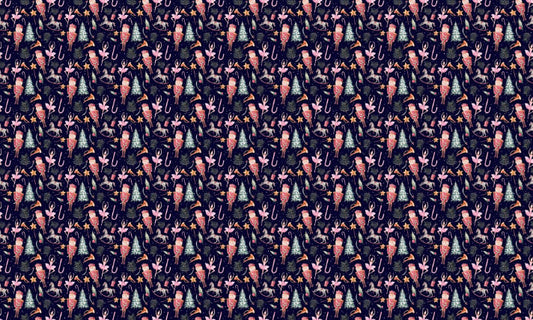Space Dark Watercolor Christmas Wallpaper