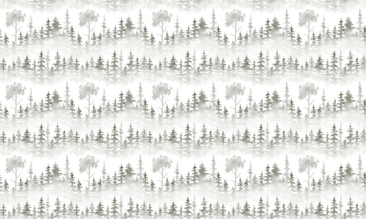 Enchanting Watercolor Forest Wallpaper