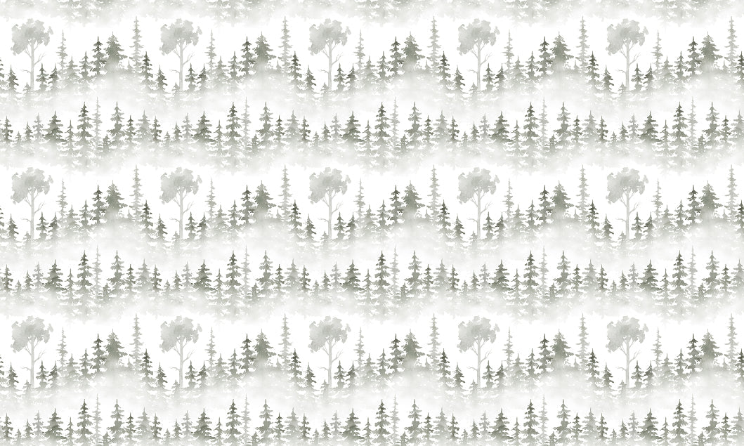 Enchanting Watercolor Forest Wallpaper