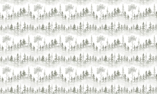 Enchanting Watercolor Forest Wallpaper