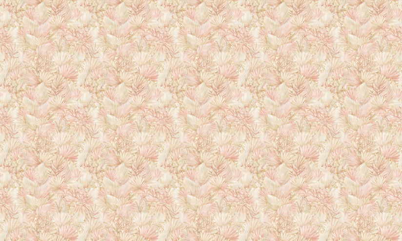 Exquisite Removable Floral Tropical Wallpaper in your room — zoomed