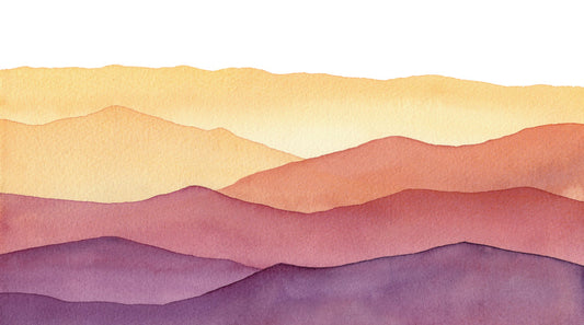 Ombre Watercolor Mountain Wallpaper