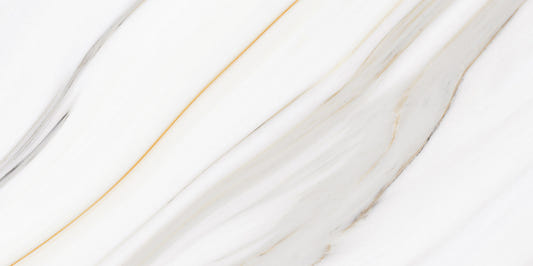 White Marble Gold Grey Line Wall Murals