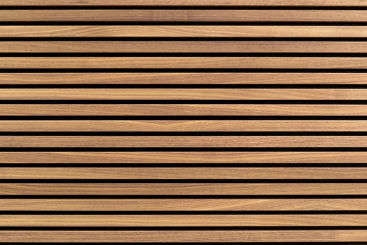 Brown Horizontal Stripes Wood Wallpaper