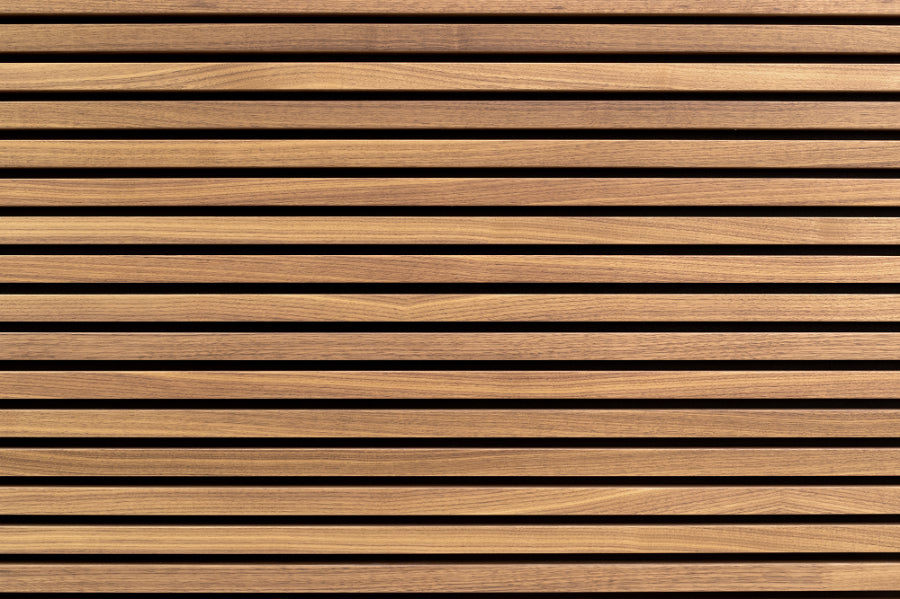 Brown Horizontal Stripes Wood Wallpaper