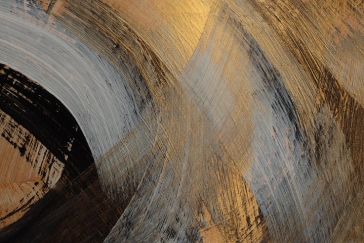 Golden Abstract Wallpaper Mural