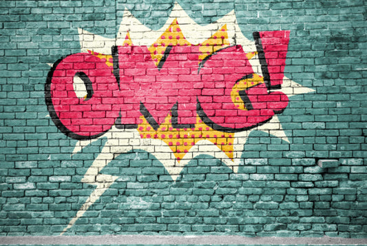 Pop Art OMG Graffiti Wall Mural
