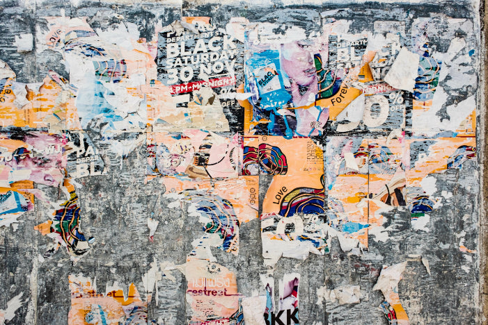 Urban Poster Patchwork Wall Mural