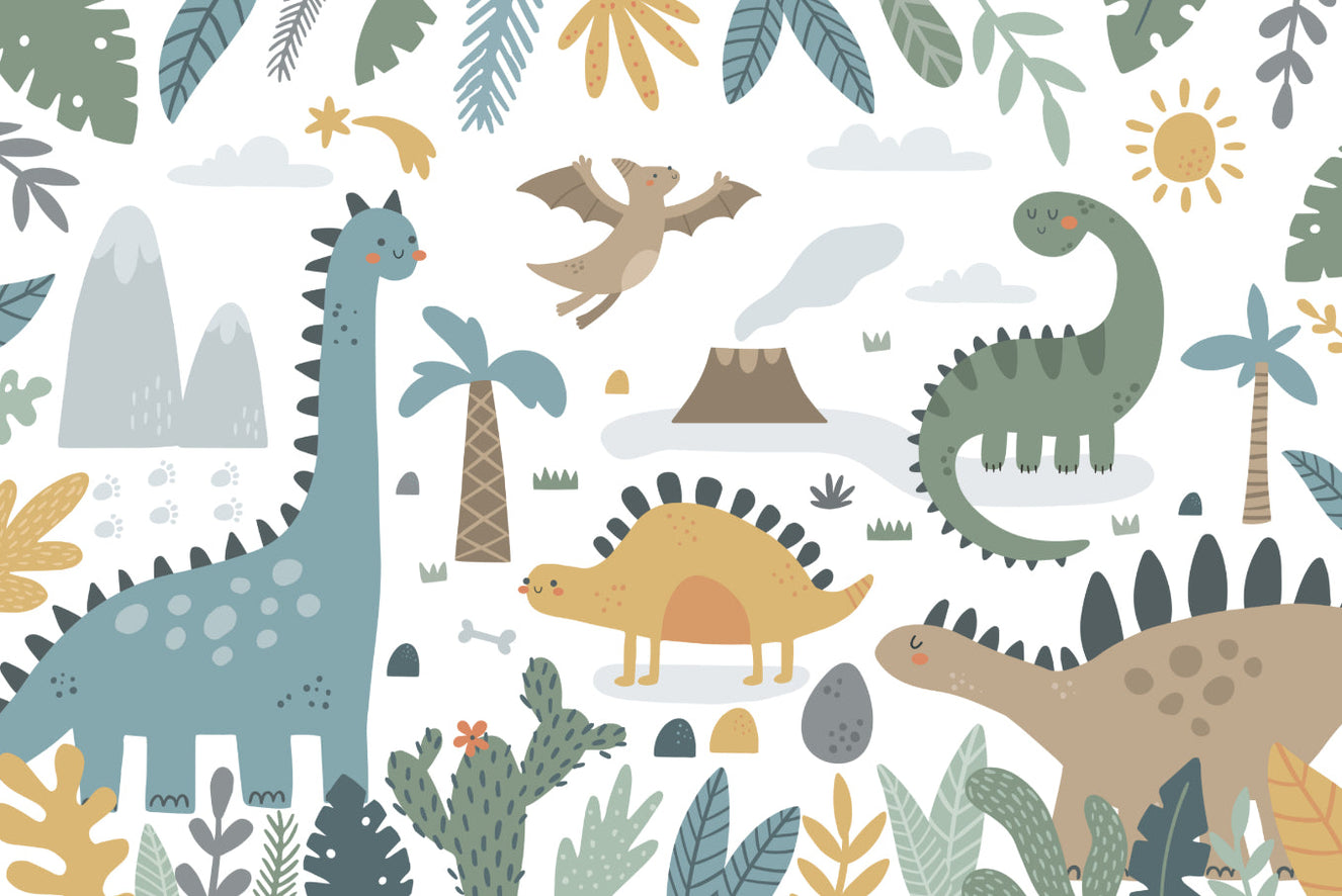 Dinosaur Design Wall Mural
