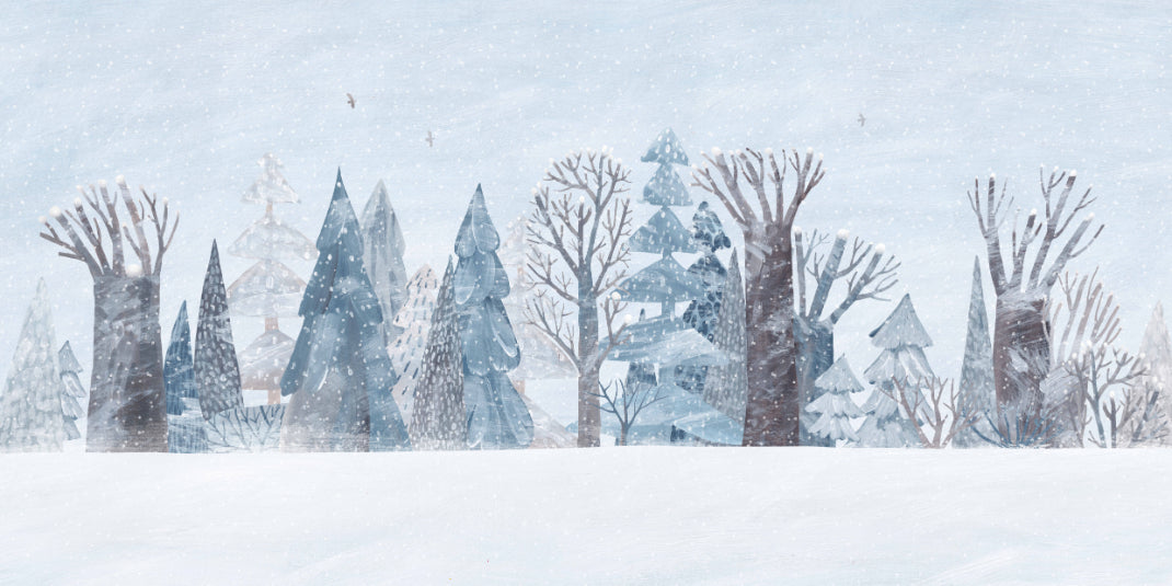 Winter Wonderland Forest Wall Mural