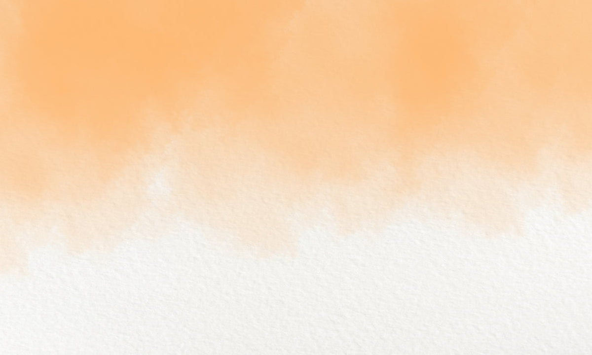 Peach Watercolor Wash Wall Mural in your room — zoomed