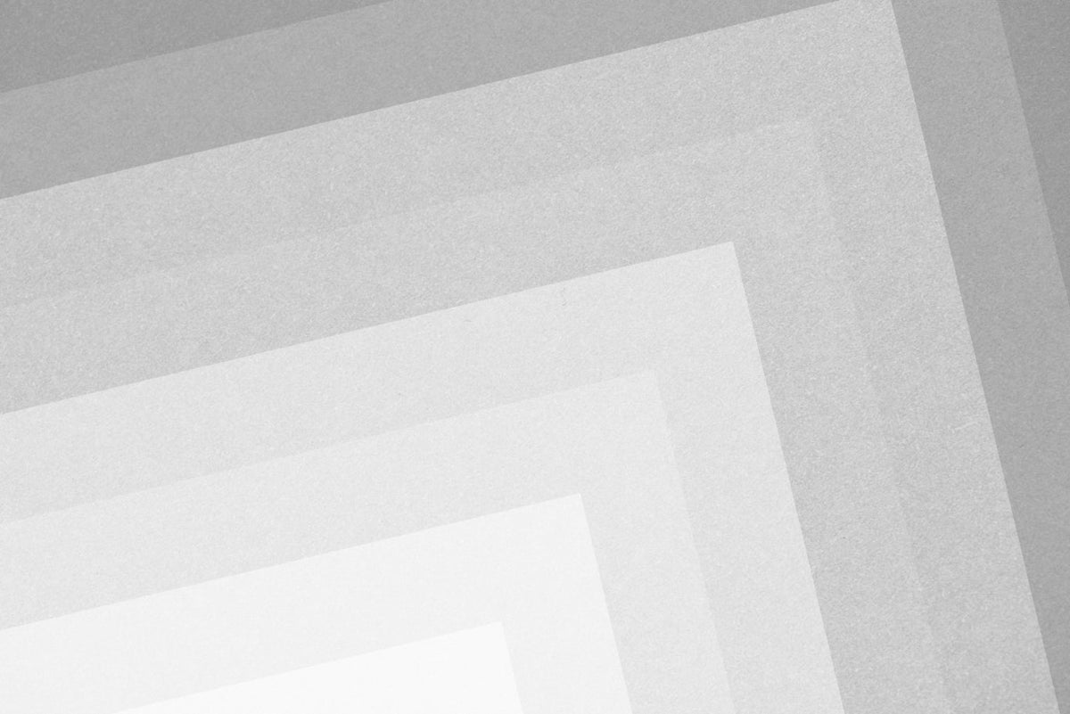 Geometric Gray Ombre Layered Wall Mural in your room — zoomed