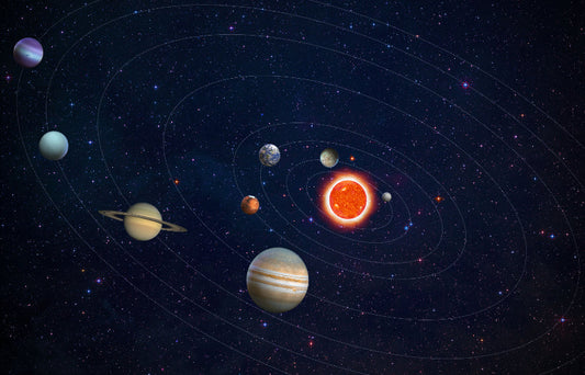 Solar System Planets Orbit Wall Mural