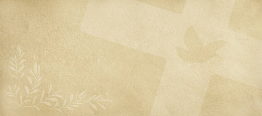Religious Dove Olive Cross Wall Mural