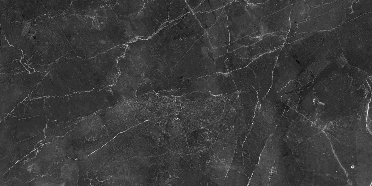 Black Gray Marble Wallpaper Mural in your room — zoomed