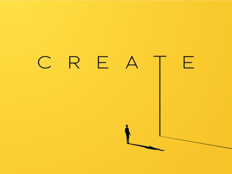 Creative Vision Wall Mural in your room — zoomed