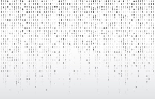 Digital Binary Code Wall Mural