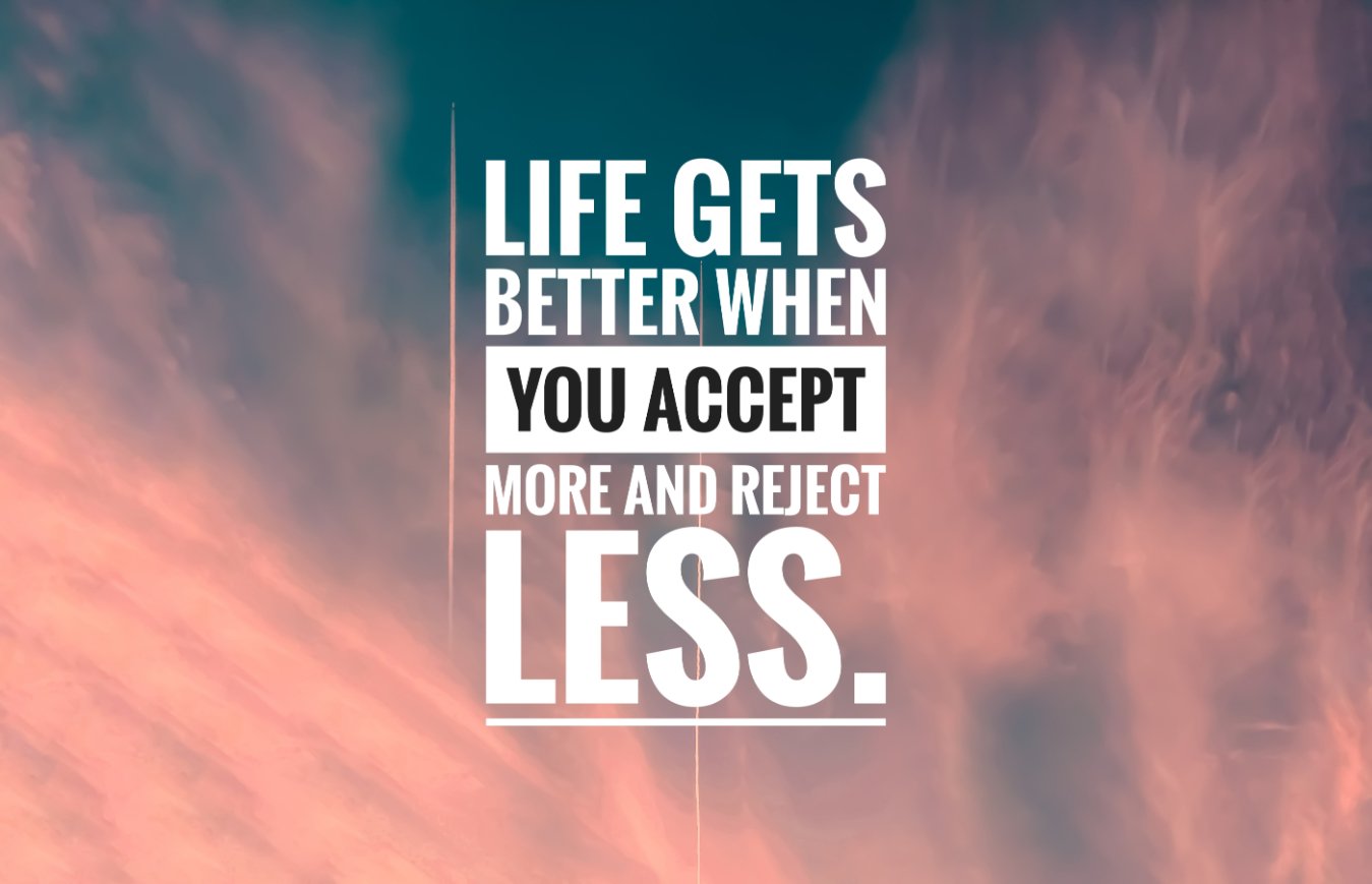 Inspirational Acceptance Quote Wall Mural