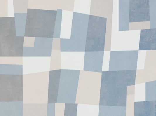Abstract Cubist Wall Mural